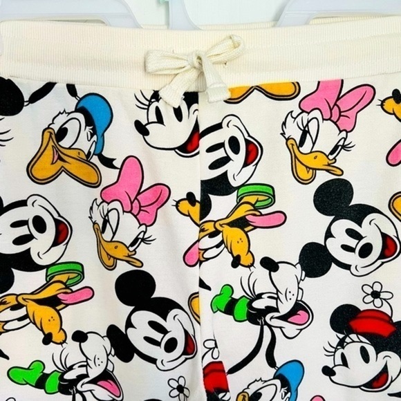 Disney Mickey and Friends Joggers Sweat Pants Drawstring Waist Pockets XL 15-17 - Picture 4 of 15